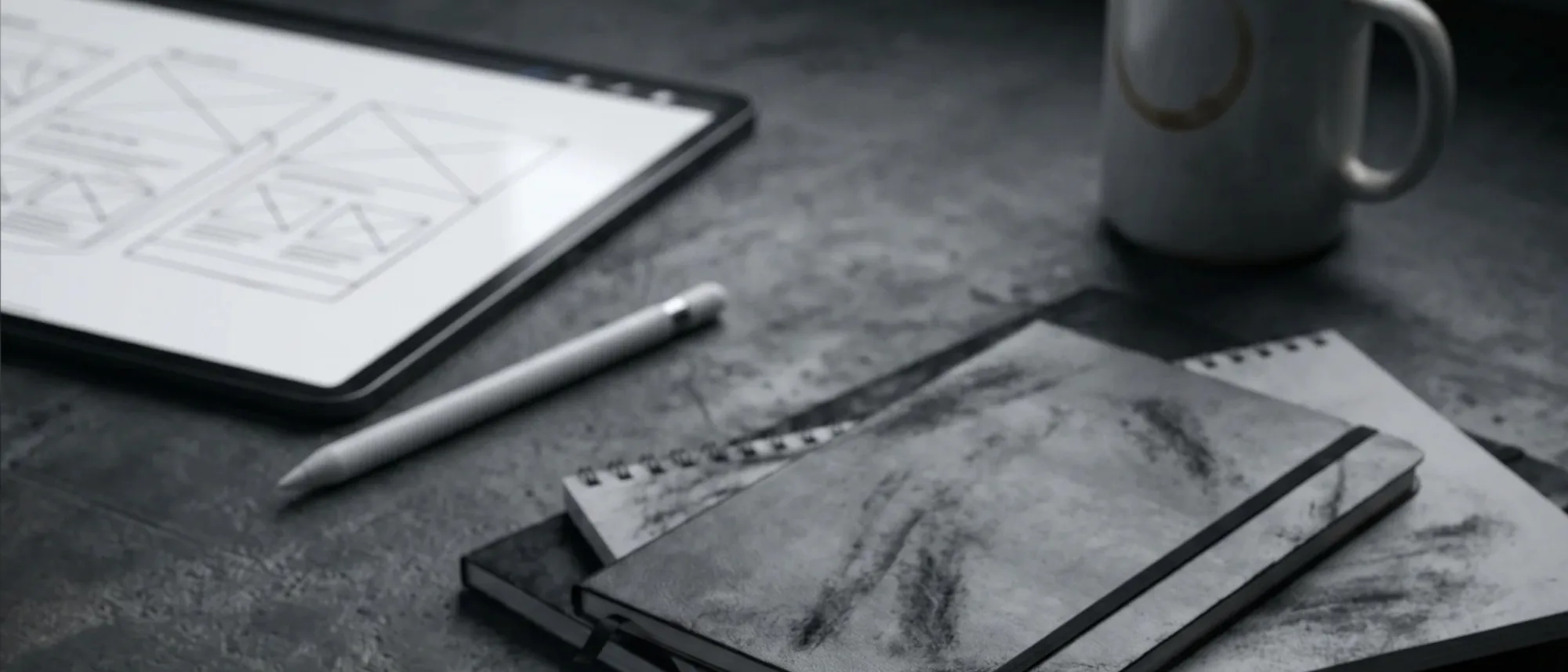 The Goliathus studio surface — the practice rebuilding itself